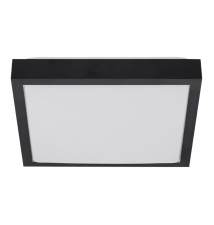 Solen 2xE27 Square Black Ceiling Light | LVT