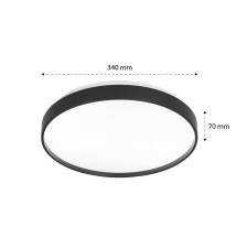 Plafon Led FILO 18W okrągły 4000K czujnik RF | LVT