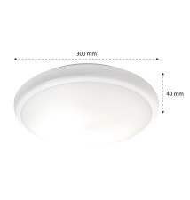 Plafon LED Midas 22W IP65 4000K IK10 korytarzowy