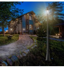 Victoria E27 LED Garden Floor Lamp, 229 cm | LVT