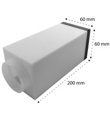 Klosz do lamp ogrodowych Havana 6x6 czarny