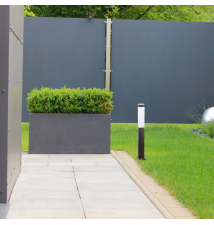 Lampa ogrodowa LED E27 Havana 6x6 45cm czarna