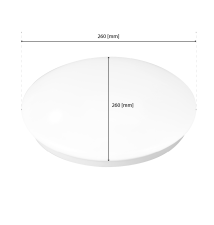 Plafon LOBO 1x E27 okrągły czujnik mikrofalowy