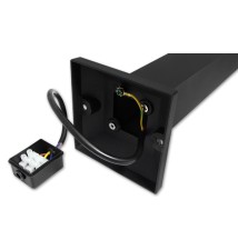 Lampa ogrodowa LED 7W Lora 50cm stojąca czarna