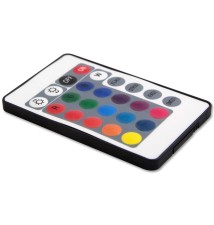 Lampa ogrodowa LED kula RGB 30cm biała solarna