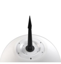 Lampa ogrodowa LED kula RGB 30cm biała solarna