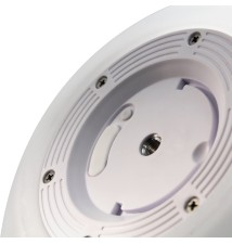 Lampa ogrodowa LED kula RGB 30cm biała solarna