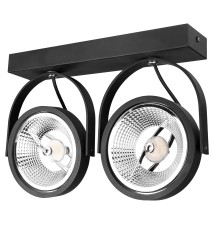 Kinkiet AR111 LED Leon ruchomy x2 czarny