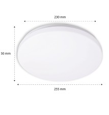 ERIK 12W 4000K LED Ceiling Light with Microwave Sensor | LVT