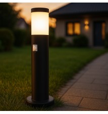 Manila E27 LED Garden Light with Sensor, 65 cm, Black | LVT