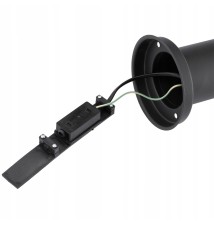 Lampa ogrodowa LED E27 Manila czujnik 65cm czarna