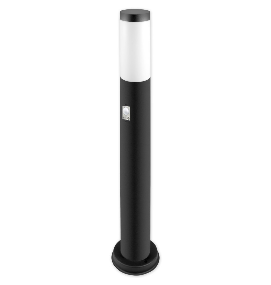 Lampa ogrodowa LED E27 Manila czujnik 65cm czarna