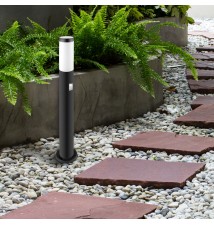 Manila E27 LED Garden Light with Sensor, 65 cm, Black | LVT