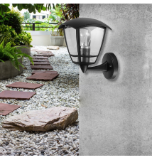 Lampa ogrodowa LED E27 Niko naścienna góra