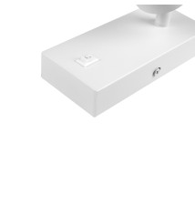 Kinkiet do czytania Ring GU10 55mm biały | LVT