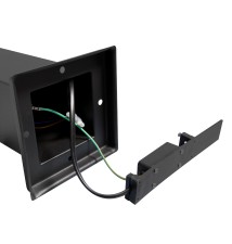 Lampa ogrodowa LED E27 Havana czujnik 65cm czarna | LVT