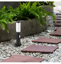 Lampa ogrodowa LED E27 Manila czujnik 45cm czarna