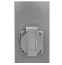 Lampa ogrodowa LED E27 Havana gniazdo 65cm srebrna | LVT