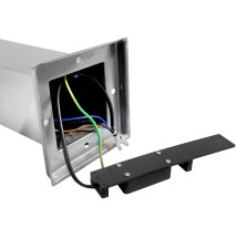 Lampa ogrodowa LED E27 Havana gniazdo 65cm srebrna