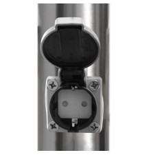 Lampa ogrodowa LED E27 Manila gniazdo 65cm srebrna