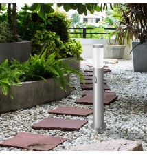 Lampa ogrodowa LED E27 Manila gniazdo 65cm srebrna