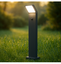 Lampa ogrodowa LED 12W Clark 80cm czujnik czarna