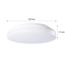 Plafon LED Minos 18W IP54 4000K okrągły | LVT