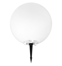 Lampa ogrodowa LED kula E27 35cm biała | LVT