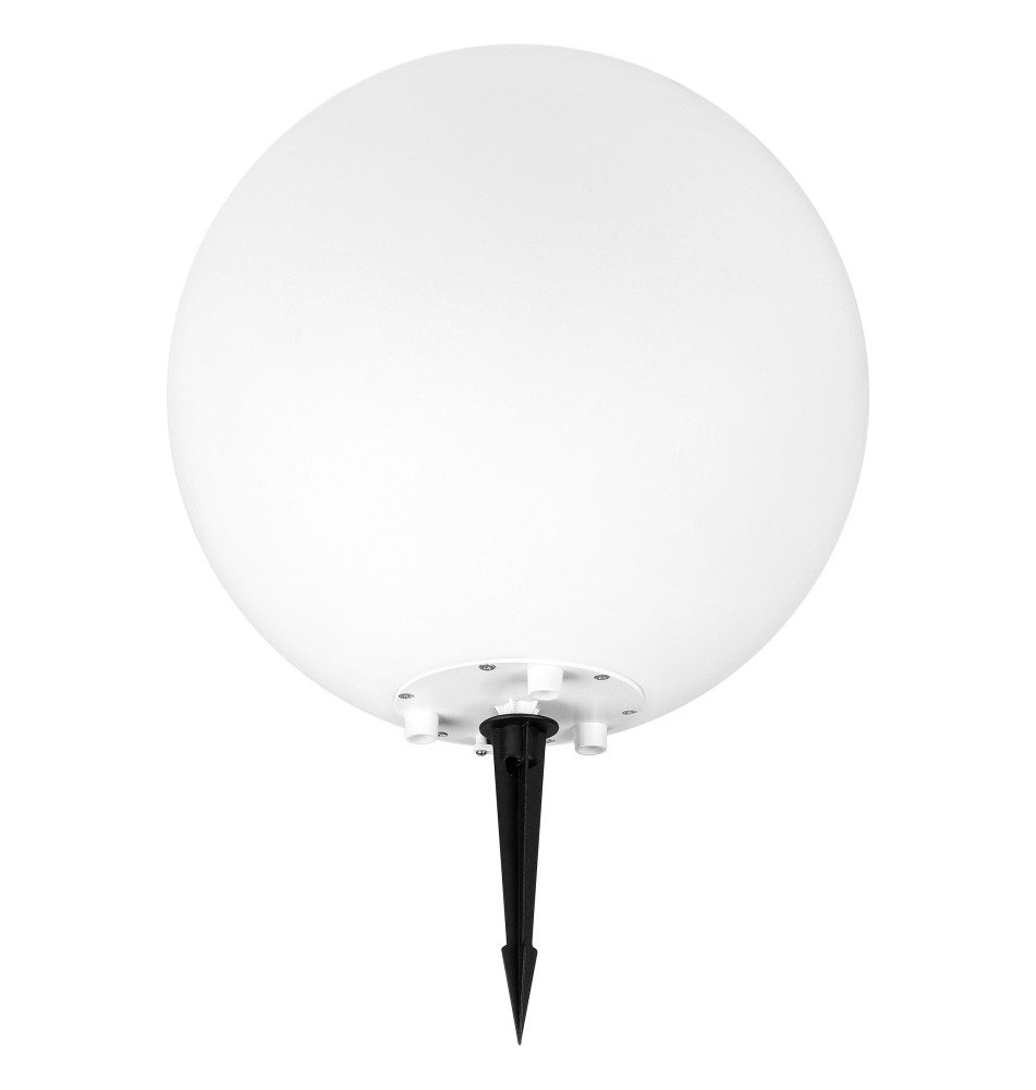 Lampa ogrodowa LED kula E27 35cm biała | LVT