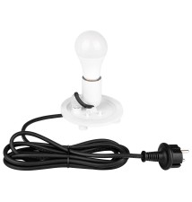 Lampa ogrodowa LED kula E27 35cm biała | LVT