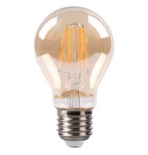 Żarówka LED E27 Filament A60 2200K 4W amber