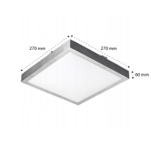 Plafon Solen 2xE27 kwadrat