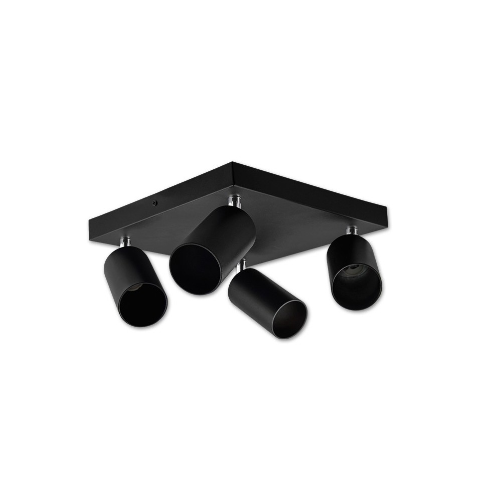 Kinkiet GU10 LED Bardo ruchomy x4 czarny | LVT