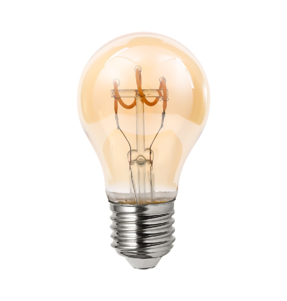 Żarówka LED E27 Filament Dimm A60 2200K 4W amber | LVT