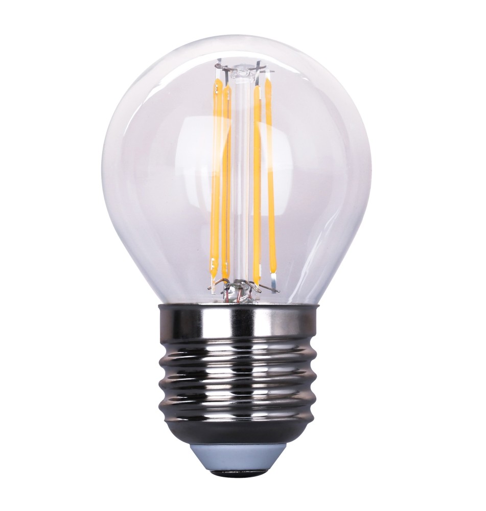 Żarówka LED E27 Filament 3-Dimm G45 2700K 4W Clear | LVT