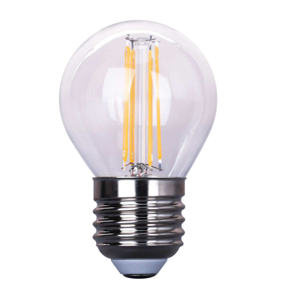 Żarówka LED E27 Filament 3-Dimm G45 2700K 4W Clear