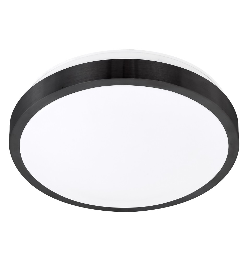 Plafon Solen 2xE27 okrągły czarny z czujnikiem mikrofalowym DIP