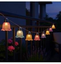 Girlanda LED solarna 10 LED 380cm dzwonek | LVT
