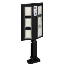 Lampa LED solarna Slim 210 LED czujnik PIR z pilotem