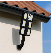 Lampa LED solarna Slim 210 LED czujnik PIR z pilotem