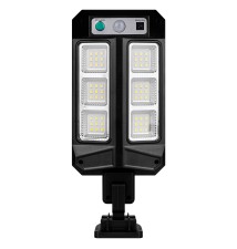 Lampa LED solarna Slim 54 LED czujnik PIR pilot | LVT