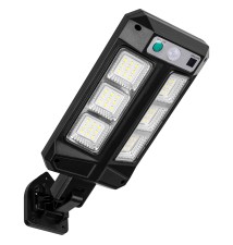 Lampa LED solarna Slim 54 LED czujnik PIR pilot | LVT