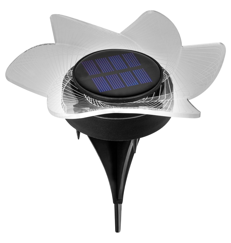 Lampa solarna LED wbijana ogrodowa kwiat