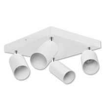 Kinkiet GU10 LED Bardo ruchomy x4 biały