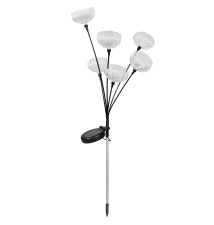 Solar-Powered LED Stake Light with Flowers (Set of 6), 84 cm | LVT