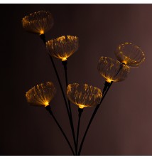 Solar-Powered LED Stake Light with Flowers (Set of 6), 84 cm | LVT