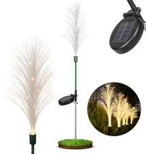 Lampa LED solarna wbijana trawa 80cm | LVT