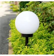 Lampa LED solarna wbijana kula ogrodowa 30cm | LVT