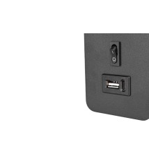 Kinkiet do czytania Piero G9 USB czarny + złoty