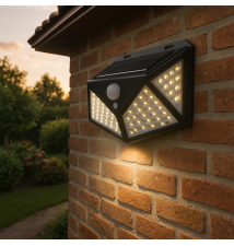 Lampa LED solarna 100xSMD czujnik ruchu i zmierzchu